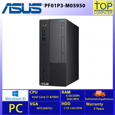 ASUS PF01P3-M05950/I7-8700/8 GB/2 TB HDD/INTEGRATED/WIN10/BY TOP COMPUTER