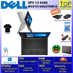 DELL XPS13-9380-W56701606GTHW10/I7-8565U/16GB/512GB SSD/13.3 FHD/INTEGRATED/WIN10/BY TOP COMPUTER
