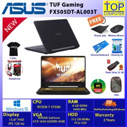 ASUS TUF Gaming FX505DT-AL003T/RYZEN 7/8 GB/ 512 GB SSD/15.6 FHD/GTX 1650/WIN10/BY TOPCOMPUTER