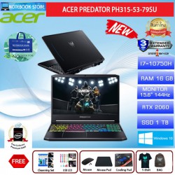 ACER PREDATOR PH315-53-79SU/I7-10750K/16GB/1TB SSD/15.6 FHD/RTX2060/WIN10/BY TOP COMPUTER