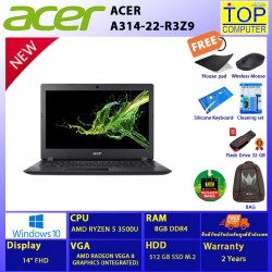 ACER A314-22-R3Z9/RYZEN5/8 GB/512GB SSD/14 FHD/VEGA 8/WIN10/BY TOP COMPUTER