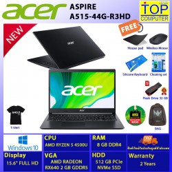 ACER ASPIRE A515-44G-R3HD/RYZEN 5/8 GB/SSD 512GB/15.6 FHD/RX640/WIN10/BY TOP COMPUTER