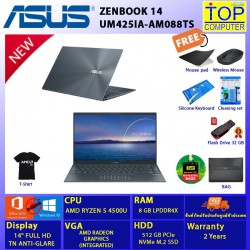 ASUS ZENBOOK 14 UM425IA-AM088TS/RYZEN 5/8GB/SSD 512GB/INTEGRATED/14 FHD/EIN10 + OFFICE 2019/BY TOP COMPUTER