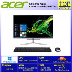 Acer Aspire C24-962-5108G23MGi/T002/i5-1035G1/8GB/23.8"/MX 130/512GB SSD/Win 10/ฺBY TOP COMPUTER