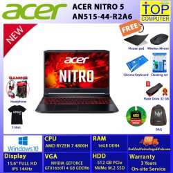 ACER NITRO 5 AN515-44-R2A6/RYZEN 7/16GB/SSD 512GB/15.6 FHD/GTX1650TI/WIN 10/BY TOP COMPUTER