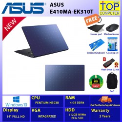 ASUS E410MA-EK310T/PENTIUM/4GB/14 FHD/INTEGRATED/SSD 512GB/WIN10/WIN10/BY TOP COMPUTER