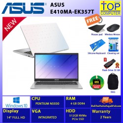 ASUS E410MA-EK357T/PENTIUM/4GB/14 FHD/INTEGRATED/SSD 512GB/WIN10/WIN10/BY TOP COMPUTER